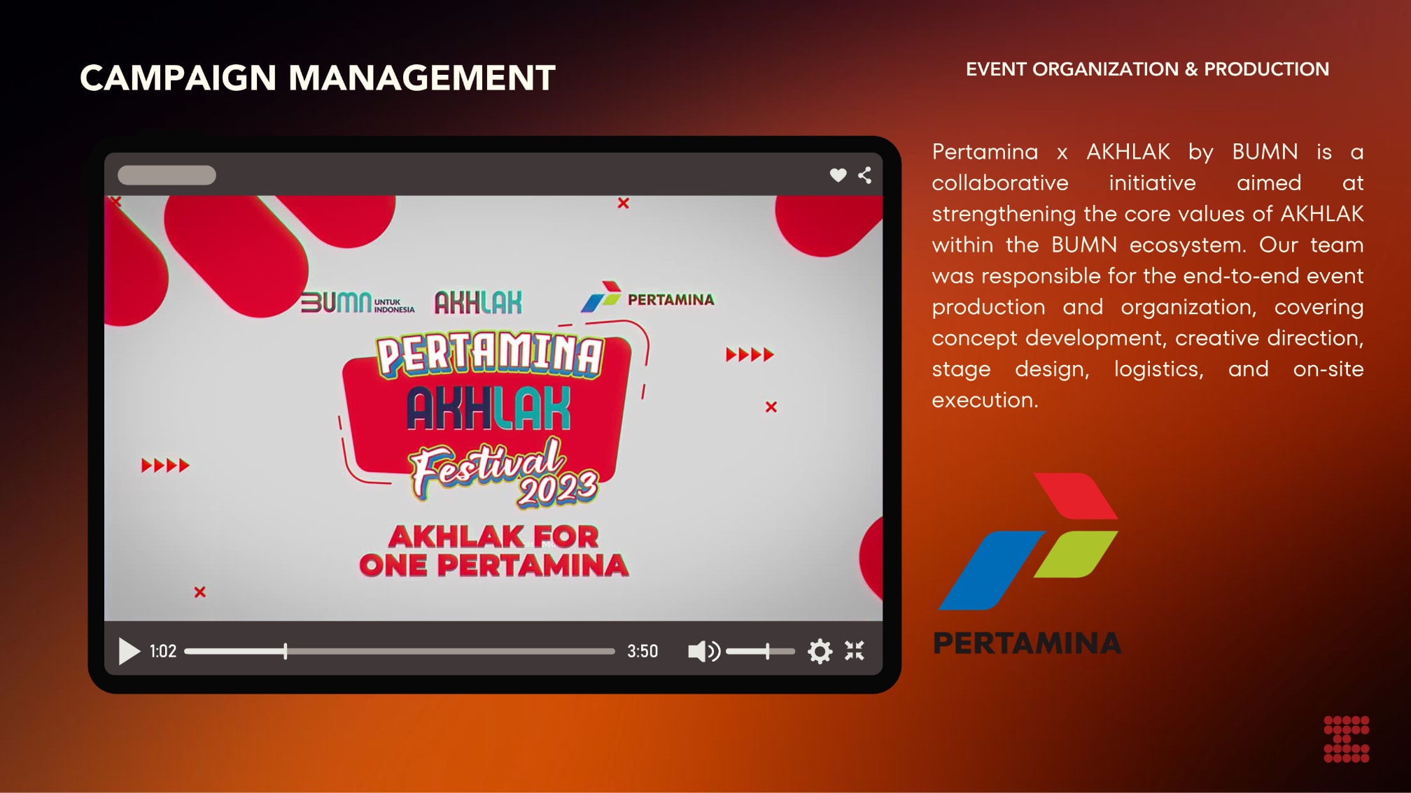 Pertamina × AKHLAK BUMN